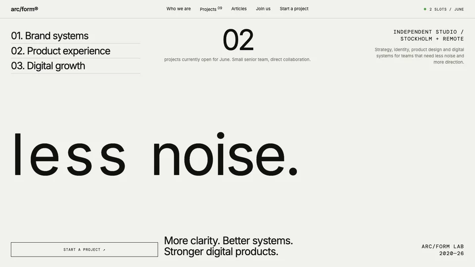 ARC/FORM product preview